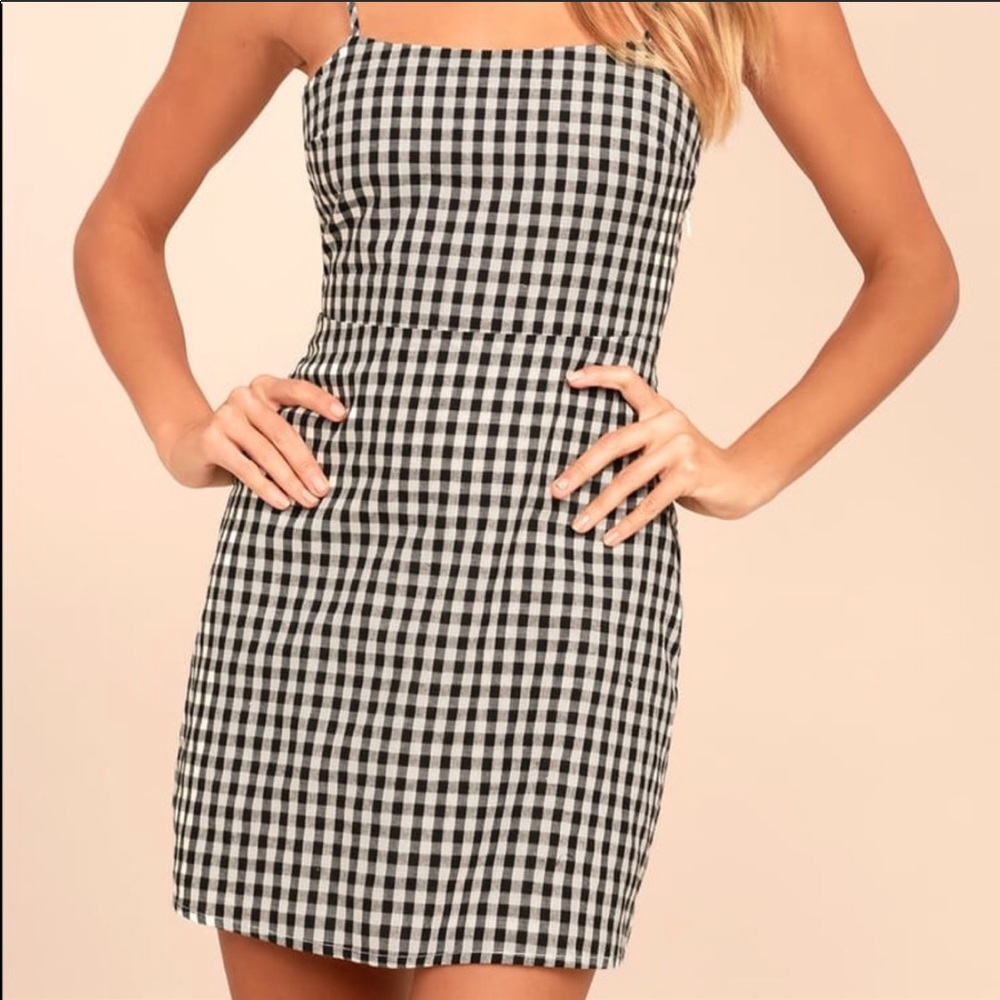Gingham Plaid Hampton's Sheath Dress